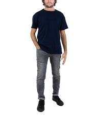 ASPESI BASIC FLOCK T-shirt en coton avec logo marine - T-shirt - 5
