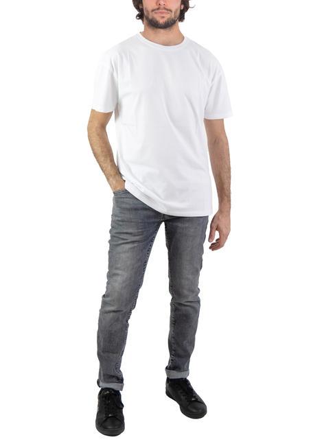 BASIC FLOCK T-shirt en coton avec logo blanc - T-shirt