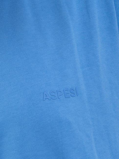 BASIC T-shirt en coton avec logo bleu clair - T-shirt