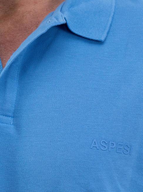 BASIC Polo stretch à manches courtes bleu clair - chemise polo