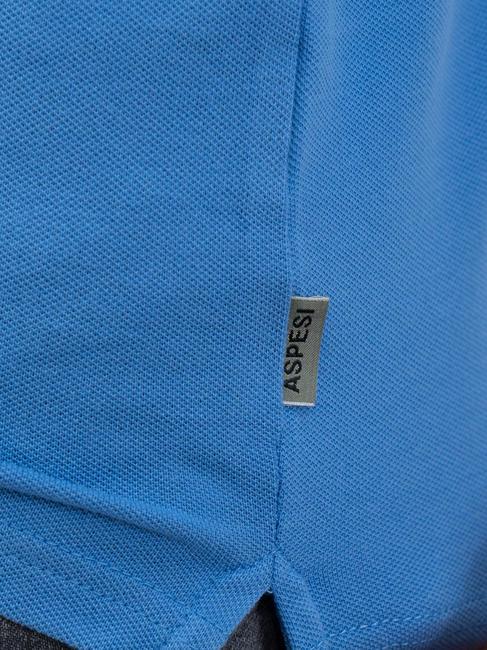 BASIC Polo stretch à manches courtes bleu clair - chemise polo