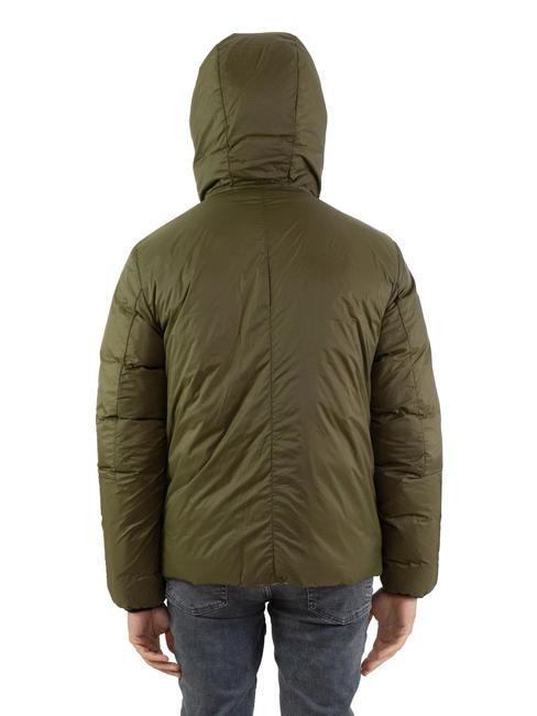 PRINI NY DOUBLE Doudoune double face à capuche olive foncé - vert pomme - Doudounes homme