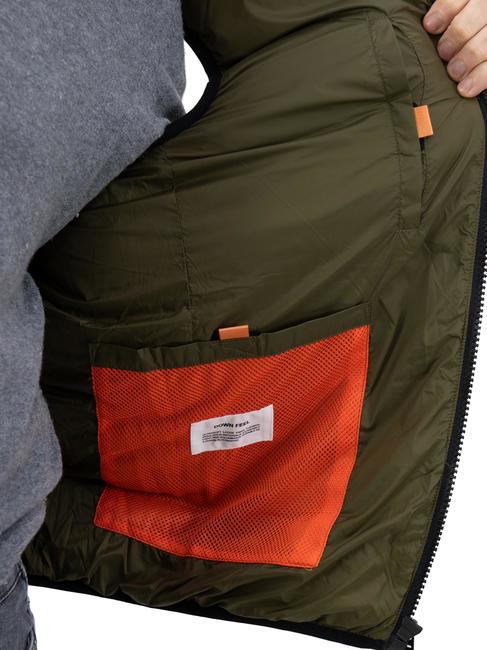 PORPOISE NY Gilet rembourré olive foncé - Vestes sans manches pour hommes