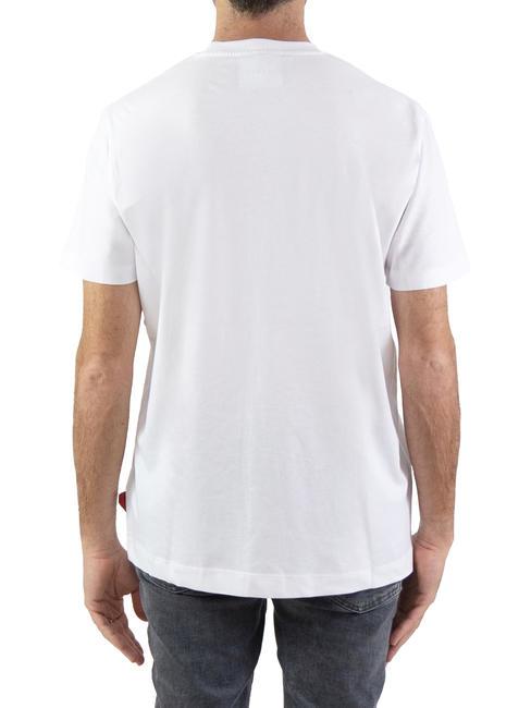 ACOSTA T-shirt en cotton blanc noir - T-shirt