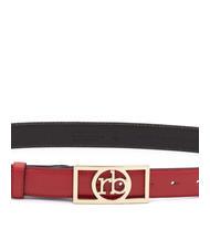 ROCCOBAROCCO RB SQUARE Ceinture en cuir rouge - Ceintures - 2