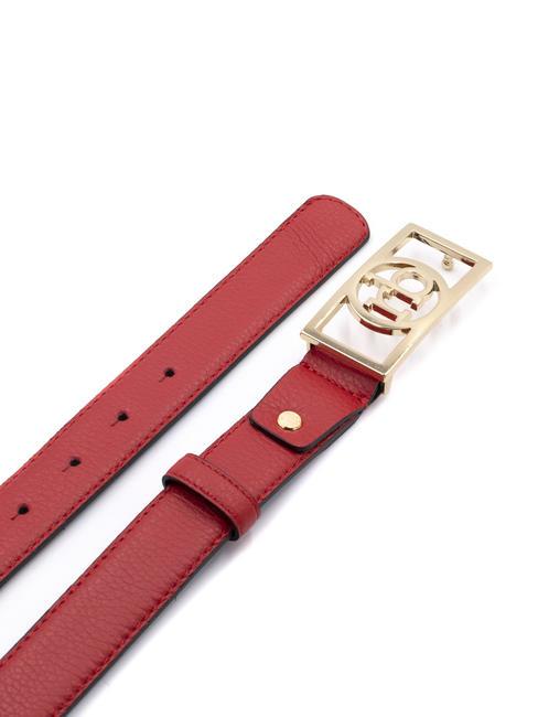 RB SQUARE Ceinture en cuir rouge - Ceintures