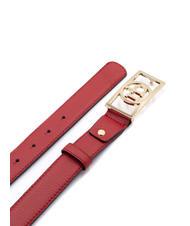 ROCCOBAROCCO RB SQUARE Ceinture en cuir rouge - Ceintures - 3