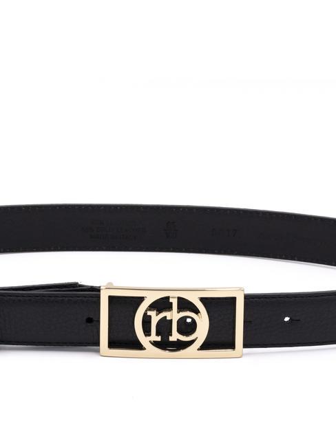 RB SQUARE Ceinture en cuir noir - Ceintures