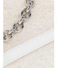 FURLA MOON Sac bandoulière avec bandoulière coton blanc - Sacs pour Femme - 3