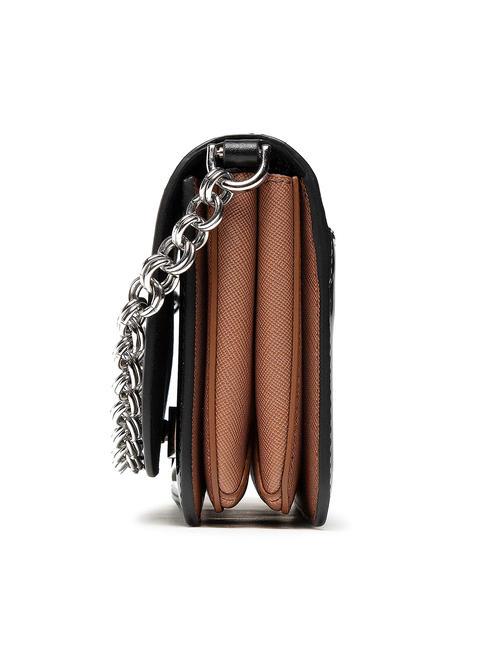 SPLENDIDA Mini sac en cuir avec bandoulière noir + cognac h - Sacs pour Femme