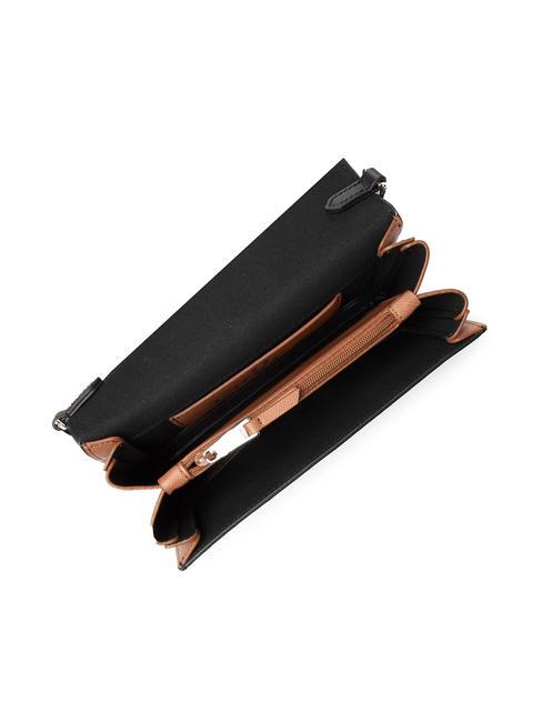 SPLENDIDA Mini sac en cuir avec bandoulière noir + cognac h - Sacs pour Femme