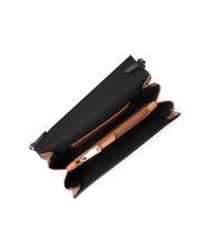 FURLA SPLENDIDA Mini sac en cuir avec bandoulière noir + cognac h - Sacs pour Femme - 6