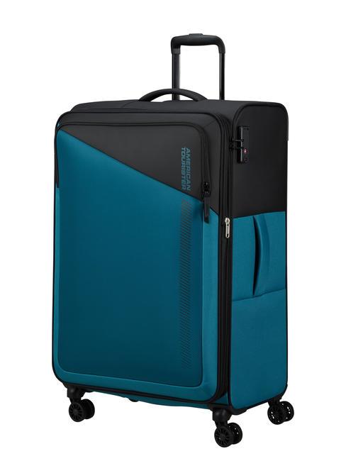 DARING DASH Grand chariot extensible noir bleu - Valises Semi-rigides