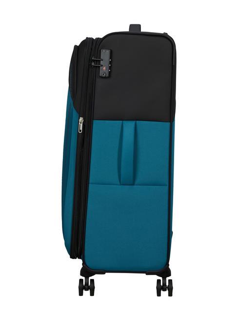 DARING DASH Grand chariot extensible noir bleu - Valises Semi-rigides
