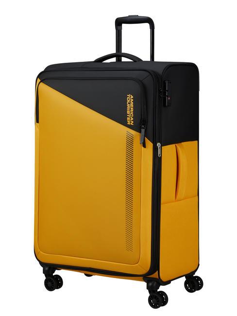 DARING DASH Grand chariot extensible noir jaune - Valises Semi-rigides