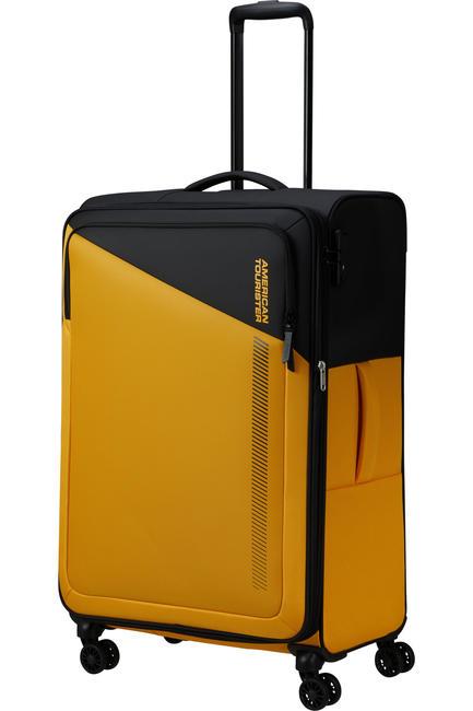 DARING DASH Grand chariot extensible noir jaune - Valises Semi-rigides