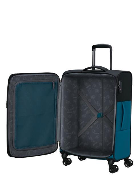 DARING DASH Chariot extensible moyen noir bleu - Valises Semi-rigides