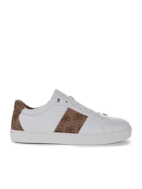 TODA Baskets basses Blanc / marron - Chaussures Femme