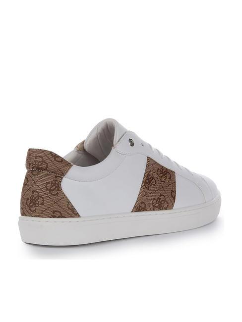 TODA Baskets basses Blanc / marron - Chaussures Femme