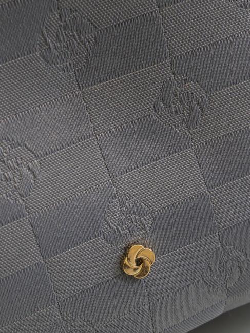 EVERY-TIME Petit sac bandoulière avec 2 compartiments jacquard gris argenté - Sacs pour Femme