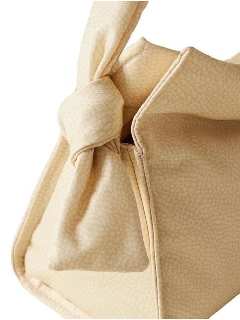 LOVER NYLON Petit sac hobo avec bandouli&egrave;re camomille/cuir - Sacs pour Femme