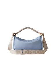 BORBONESE HORSEBACK NYLON Sac &agrave; main avec bandouli&egrave;re topaze/gris clair - Sacs pour Femme - 3