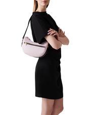 BORBONESE ECO LINE NYLON Sac bandouli&egrave;re mini lune hortensia/op naturel - Sacs pour Femme - 6