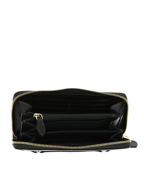 BETTINA Grand portefeuille en cuir zippé tirolo abb. or - Portefeuilles Femme