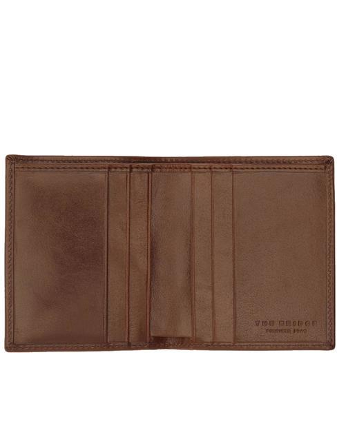 STORY UOMO Portefeuille en cuir pour homme MARRON - Portefeuilles Homme