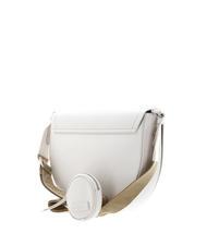 COCCINELLE BLAIRE RIBBON Sac en cuir avec rabat et pochette lait de coco - Sacs pour Femme - 3