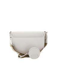 COCCINELLE BLAIRE RIBBON Sac en cuir avec rabat et pochette lait de coco - Sacs pour Femme - 4