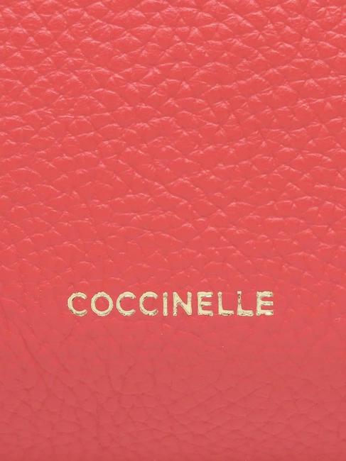 BEAT CLUTCH Pochette en cuir martelé canneberges - Sacs pour Femme