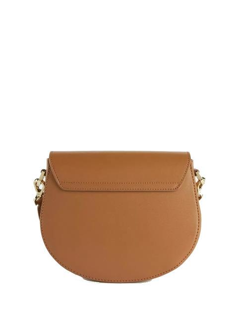 GEO SUMMER BREEZE Sac bandouli&egrave;re rond en cuir TABAC - Sacs pour Femme