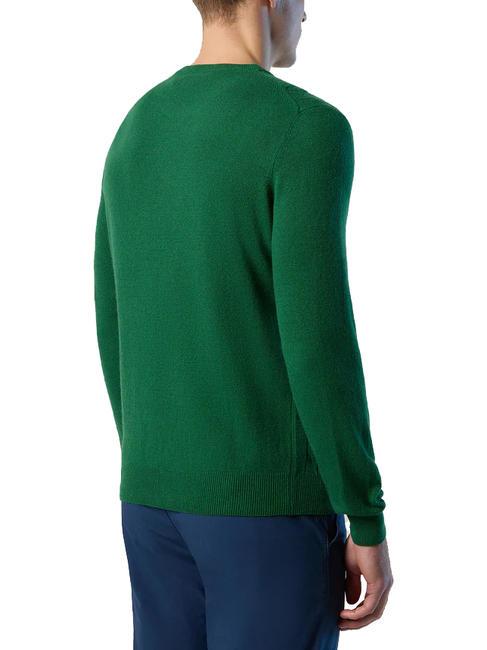 CABLE Pull ras du cou torsadé vert eden - Pulls pour hommes
