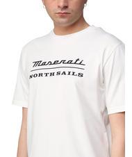 NORTH SAILS MASERATI T-shirt en coton imprimé maxi blanc - T-shirt - 3
