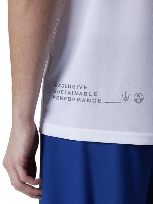 MASERATI T-shirt à imprimé graphique blanc - T-shirt