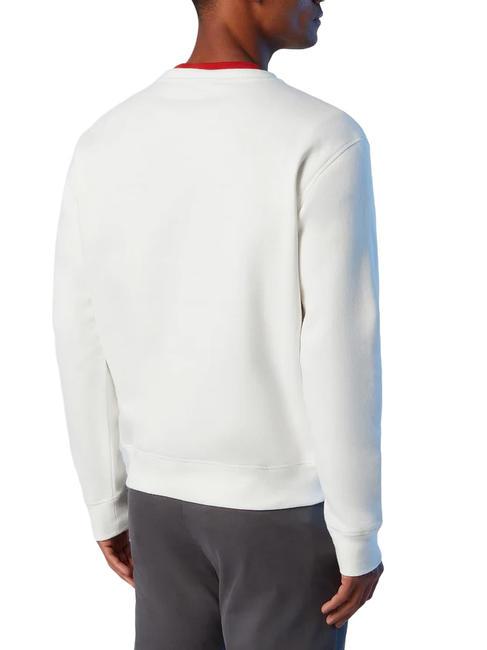 ROUND LOGO Sweat col rond en coton Guimauve - Pulls molletonnés