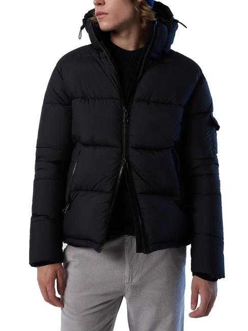 BEAM PUFFER Veste à capuche noir - Doudounes homme