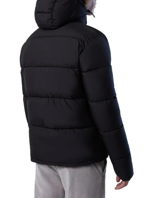 BEAM PUFFER Veste à capuche noir - Doudounes homme