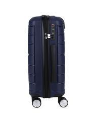 CERRUTI 1881 Chariot &agrave; bagages &agrave; main bleu - Valises cabine - 4