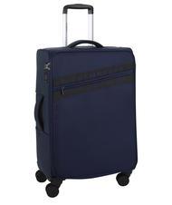 BIKKEMBERGS AUDRIK Chariot de taille moyenne bleu - Valises Semi-rigides - 3