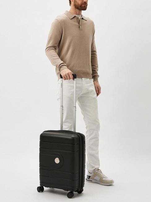 ADAM Chariot à bagages à main extensible noir - Valises cabine