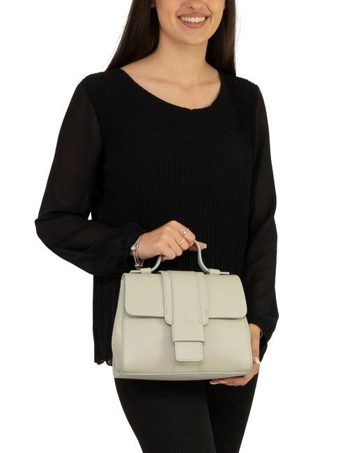 SABRINA Sac cartable Dollar en cuir sarcelle arctique - Sacs pour Femme