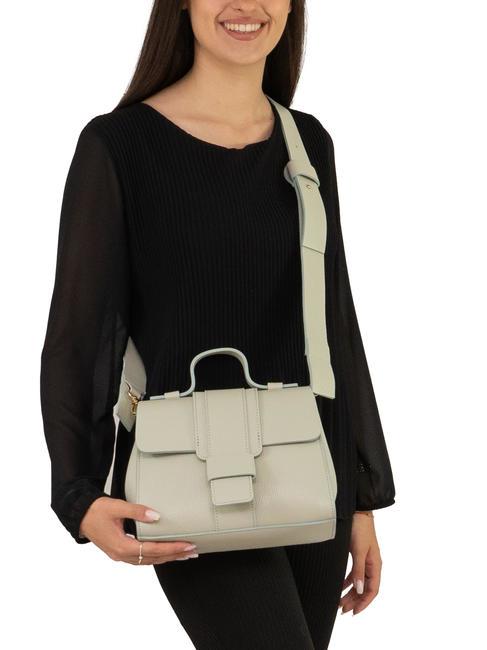 SABRINA Sac cartable Dollar en cuir sarcelle arctique - Sacs pour Femme