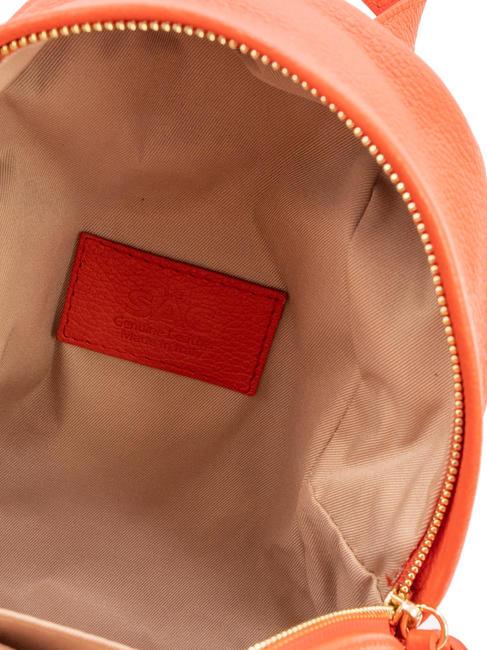 VANESSA Sac à dos en cuir Dollar corail - Sacs pour Femme