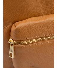 LESAC VANESSA Sac à dos en cuir Dollar cuir foncé - Sacs pour Femme - 5