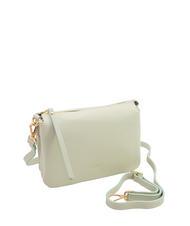 LESAC SIMONA Sac porté épaule en cuir Tris Dollar sarcelle arctique - Sacs pour Femme - 2