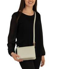 LESAC SIMONA Sac porté épaule en cuir Tris Dollar sarcelle arctique - Sacs pour Femme - 4