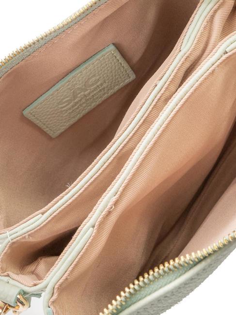 SIMONA Sac porté épaule en cuir Tris Dollar sarcelle arctique - Sacs pour Femme