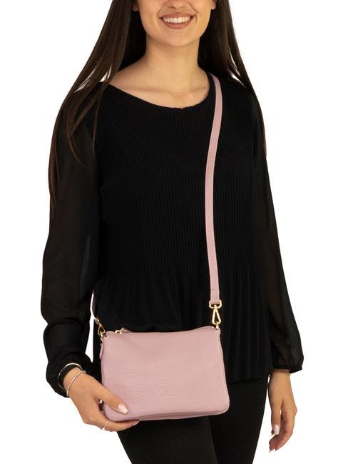 SIMONA Sac porté épaule en cuir Tris Dollar rose millénaire - Sacs pour Femme